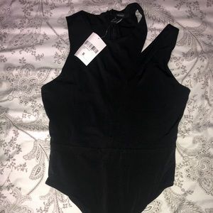 Bodysuit with shoulder cut out